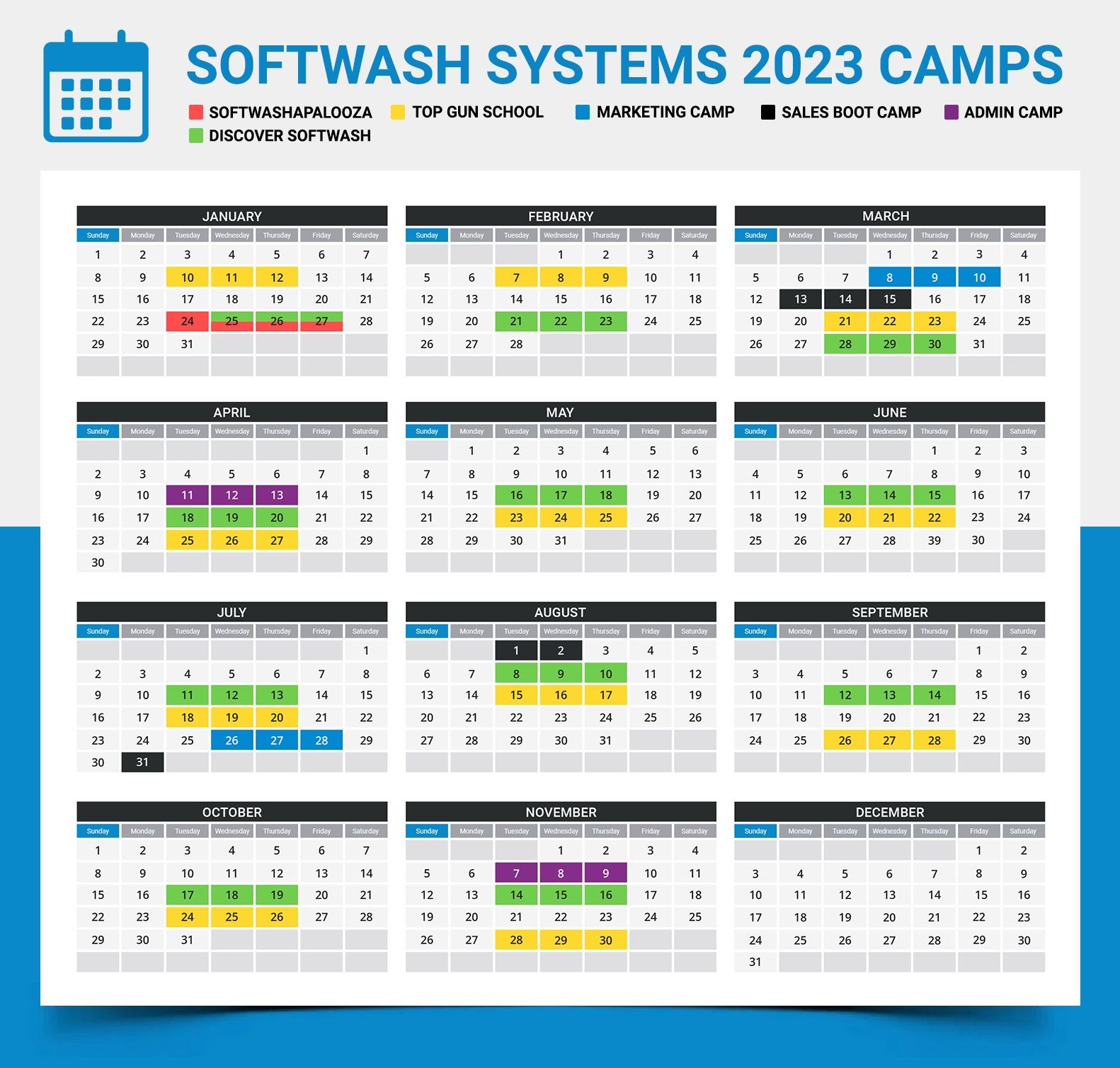 Softwash Calendar